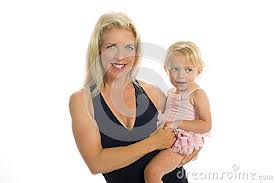 mother and daughter.