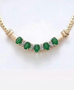 raw emerald necklace