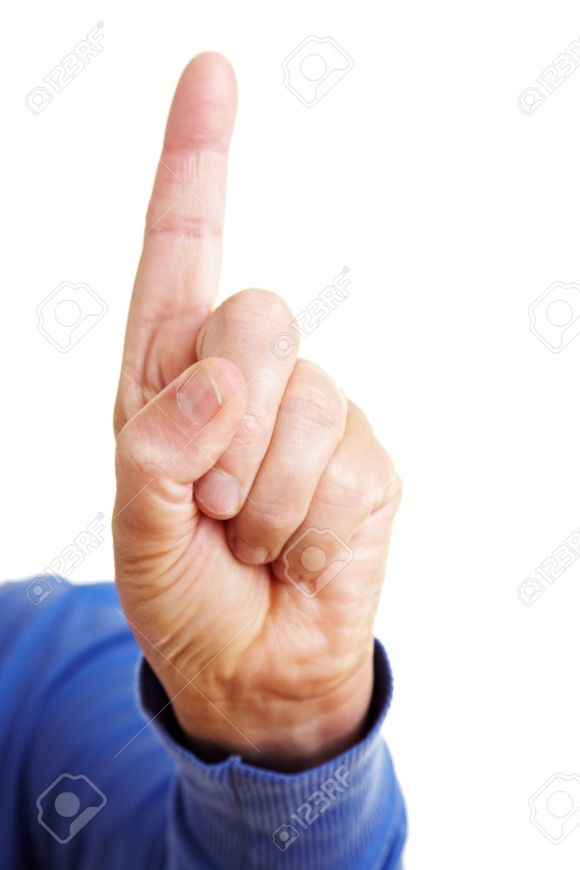 7752005-Admonition-with-shaking-index-finger-pointing-up-Stock-Photo